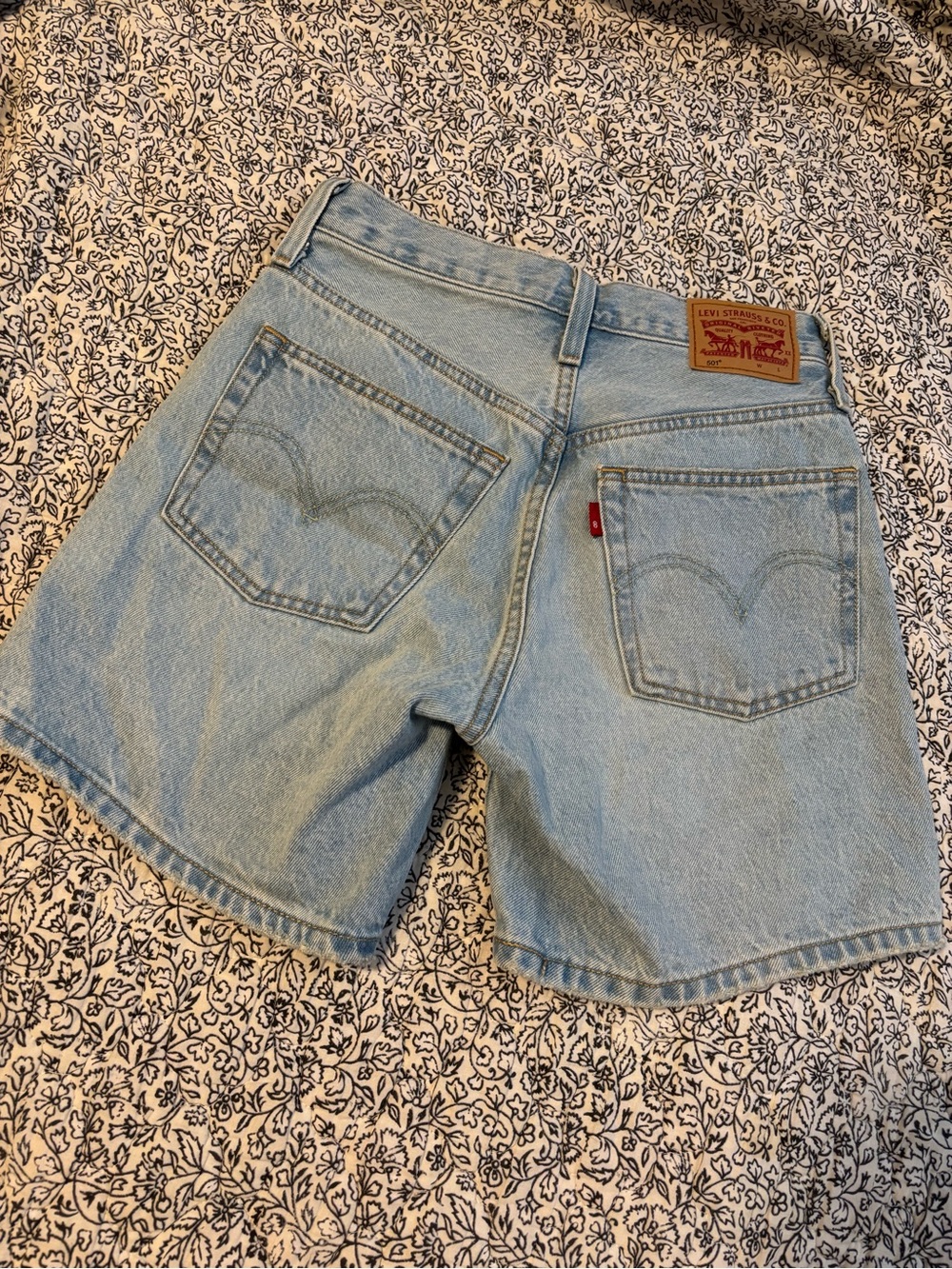 Levi's Light Wash Denim Shorts